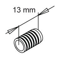 Locating Pin 1140/N, Brown Nylon, ø8x13mm, Female Part Only