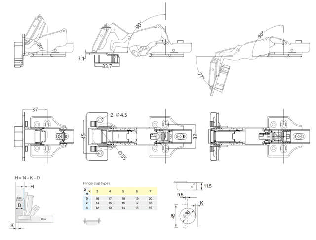 Soft Closing Hinge 