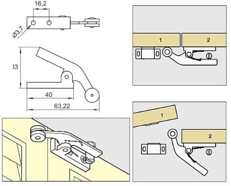 Automatic Pressure Lock For Double Doors, NPL