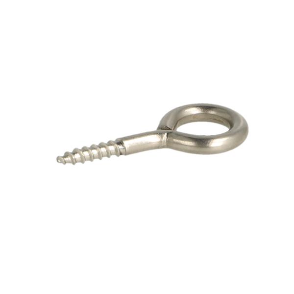 Pad Eye Screw, ø9mm Eye, 36mm Lenght, Wood-Thread, A2