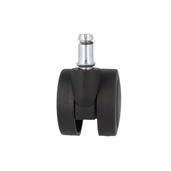 Office Chair Castor, ø50mm, Hard, ø11mm Pin, Black, No Hood,