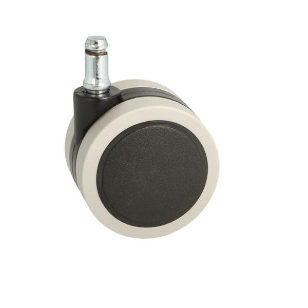 Office Chair Castor, ø65mm,Soft,ø11mm Pin,Black/Grey,No Hood