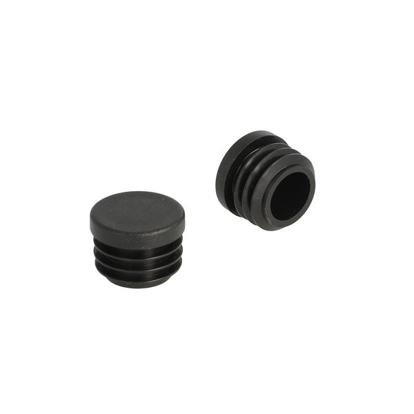 Insert Glide For Round Tubes, Diam 22mm, PE, Black