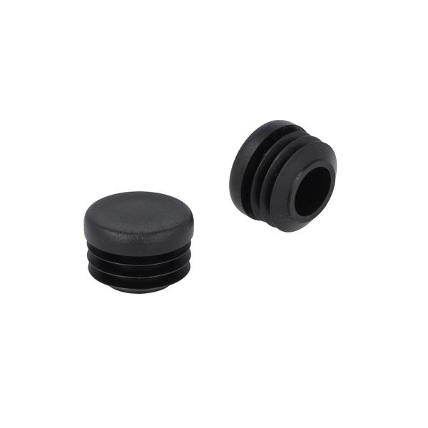 Insert Glide For Round Tubes, Diam 25mm, PE, Black