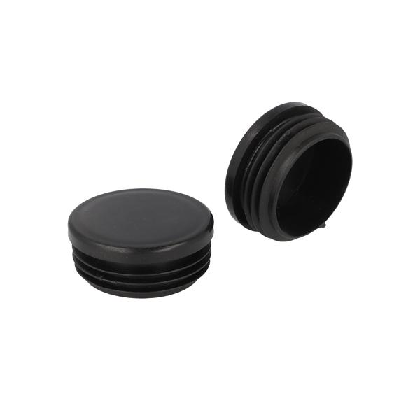 Insert Glide For Round Tubes, Diam 50mm, PE, Black