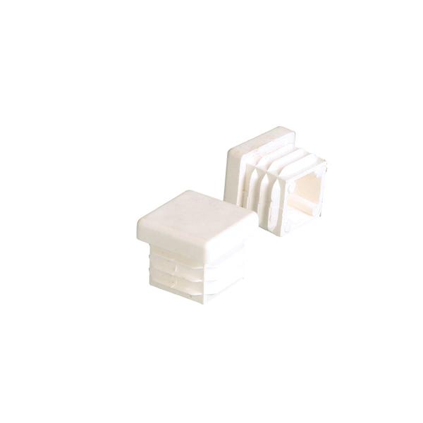 Insert Glide For Square Tubes, 20x20mm, PE, White