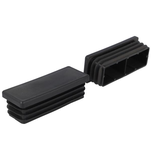 Insert Glide For Rectangular Tubes, 80x30mm, PE, Black