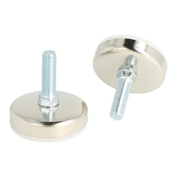 Adjust. Glide Titan, ø43x13mm, White Base, CPL Cover,Stud M8