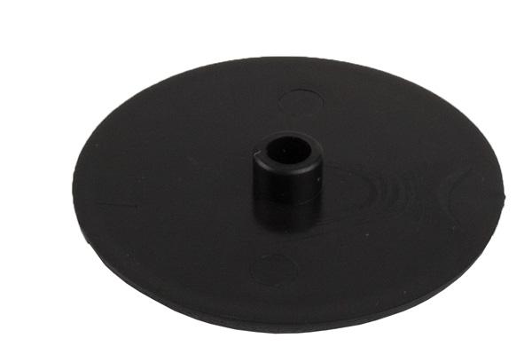 Cover Cap Fuerte, ø39mm, W/Centre Pin ø6,1mm, Black