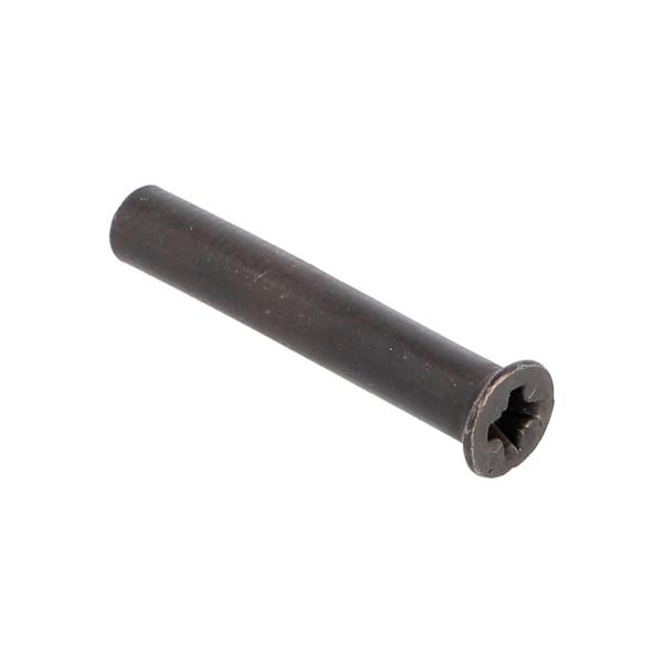 Female Conn. Tube, Bore 5mm, M4x30mm, Steel Black, CSK, PZD