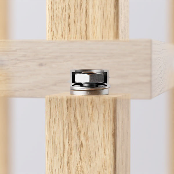 Kea Screw-in Bushing M8, Zamak Natural