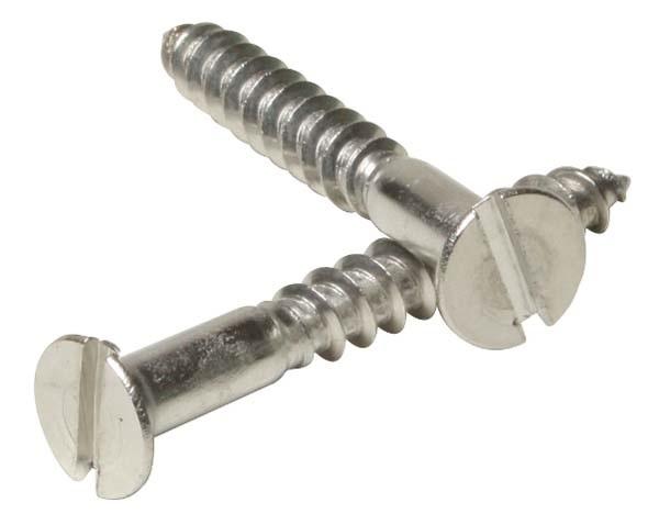 Wood Screw, CSK, SS A2, 4,0x30mm, DIN 97, Slot