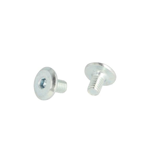Fifteen Screw, M6x10mm, BZP, Hex 4mm, Blunt, Full Thread
