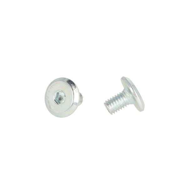 Fifteen Screw, M6x10mm, BZP, Hex 4mm, Blunt, Full Thread