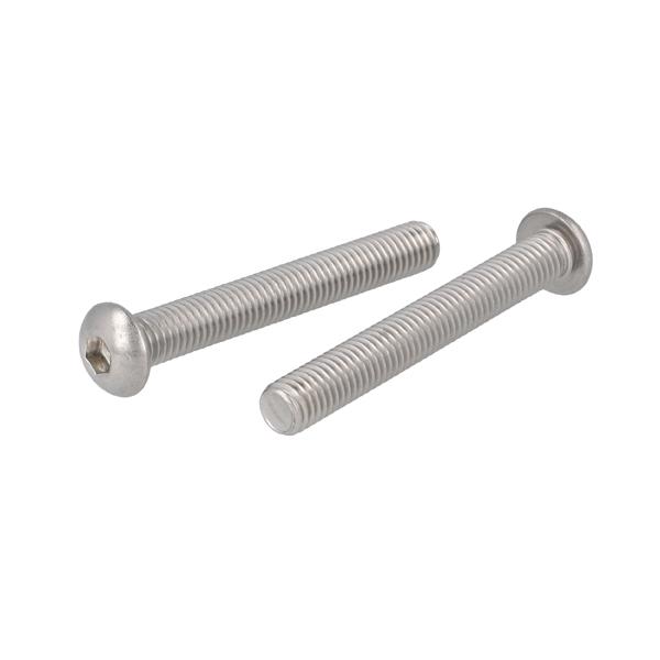 Socket Button Head Screw, M8x60mm, SS/A2, ISO 7380, W/Hex