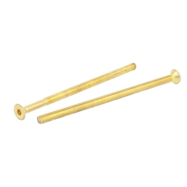 Insex Screw, M6x110mm, Brass Plated