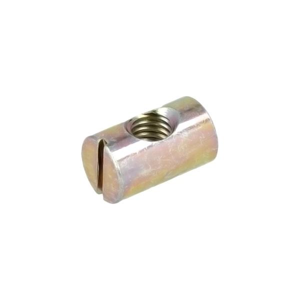 Cross Dowel ø10x20mm(10+10), M6, Steel, Yellow Zinc Plated