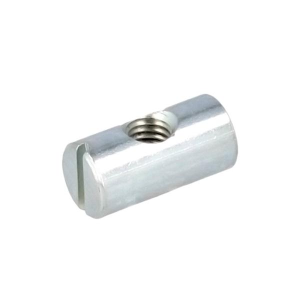 Cross Dowel ø10x25mm(12,5+12,5), M6, Steel, Bright Zinc Pl.