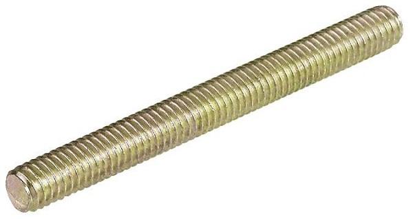 Threaded Bolt M8x1000mm, Steel, Yellow Zinc Plated