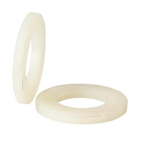 Nylon Washer, PA, Natur, H=3mm, OD=30mm, ID=17mm