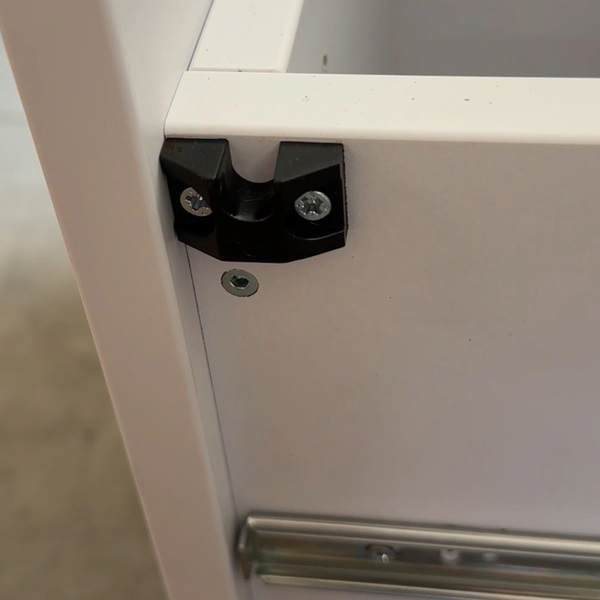 Drawer Stop Plastic For Central Locks, Black, cc 20mm