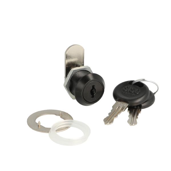 Cam Lock 1920, 90DG, Black Anodized, Cam No. A01, CK SISO