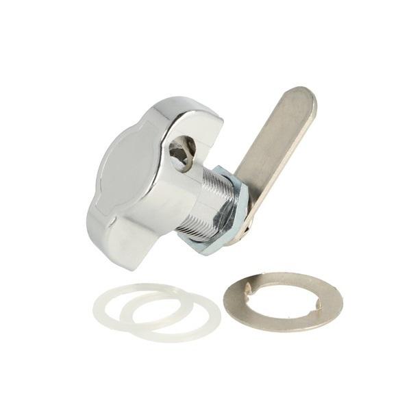 Padlockable Cam Lock #300L, 90DG, ø19x20mm, CPL, Cam A04,