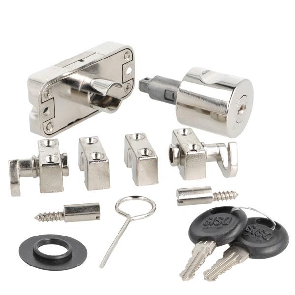 Rotary Bar Lock 924 W/Knob, RH, NPL, CK SISO, KA D20,No Bars