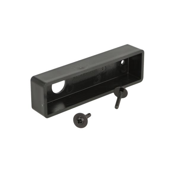 Back Plate, Black Plastic, F/Lock M3001/M3002, F/0,8-8mm Pa-