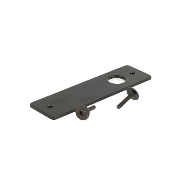 Back Plate, Black Plastic, F/Lock M3001/M3002, F/16-22mm Pa-