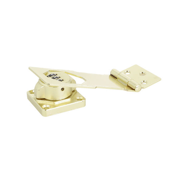 Combi. Cam Lock Hasp & Stapler M800, 3-Digit, Gold Finish