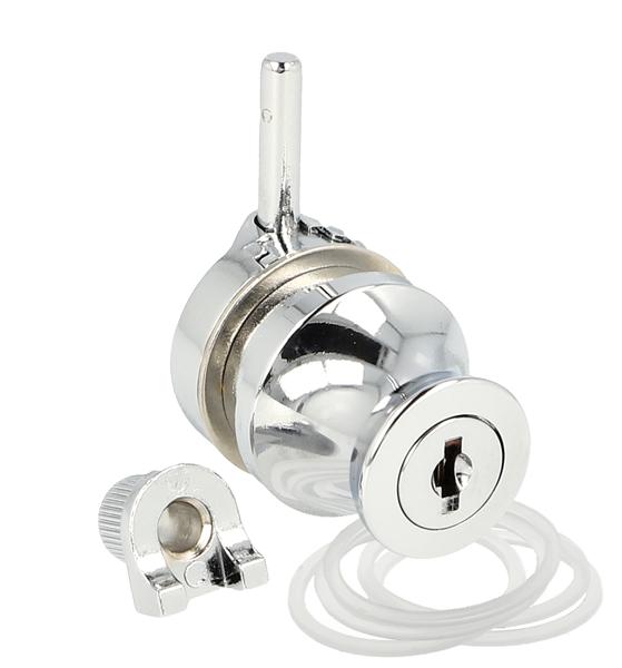 Glass Door Lock X-689, NO Keys, CPL, KA D20, 4-6mm Glass