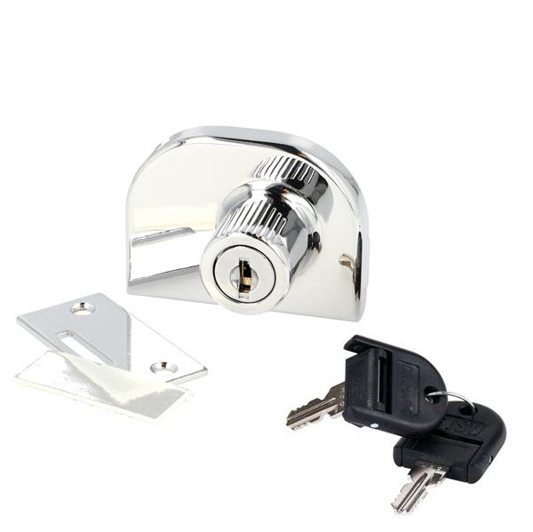 Glass Door Lock 917, CPL, HCK SISO, F/Double Doors