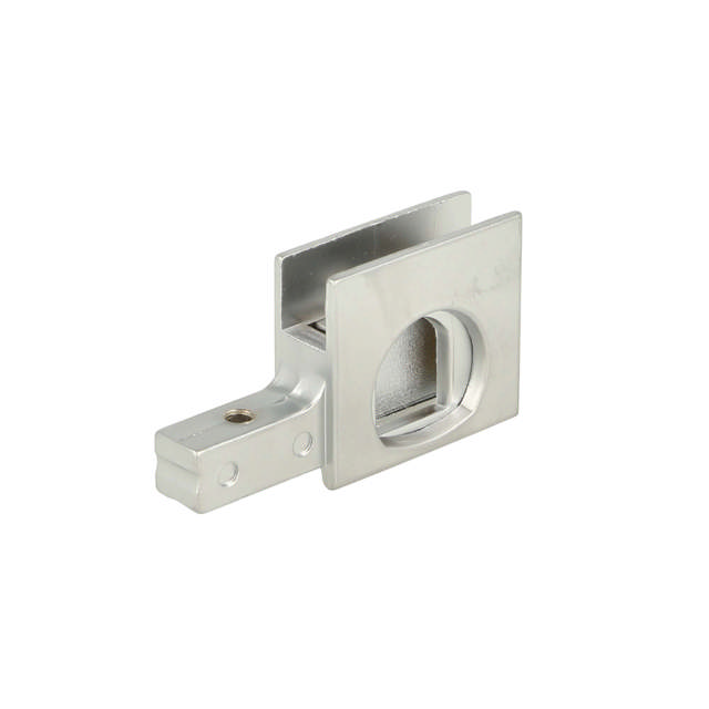Glass Sliding Push Door Lock M2740, R+L, #J11, Alu Finish,