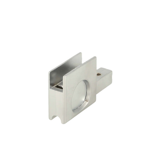 Glass Sliding Push Door Lock M2740, R+L, #J11, Alu Finish,