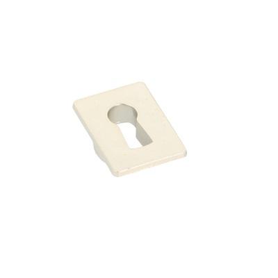 Escutcheon, Rectangular, 513.056, Plastic, Silver