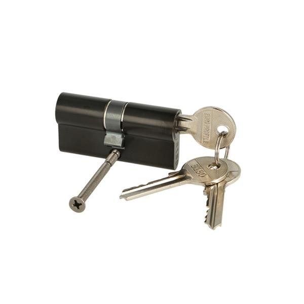 Profile Cylinder, Black Finish, 62mm,(26+10+26mm) KA 1 Yale