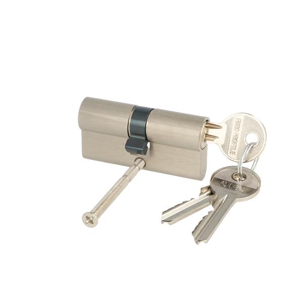 Profile Cylinder, SS-Look, 62mm,(26+10+26mm) Yale Key