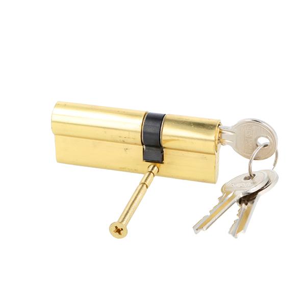 Profile Cylinder, Brass Satin, 80mm (25+10+45mm), Yale Key