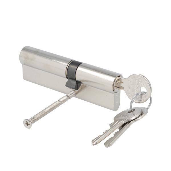 Profile Cylinder, SS-Look, 95mm (35+10+50mm) FAB Key