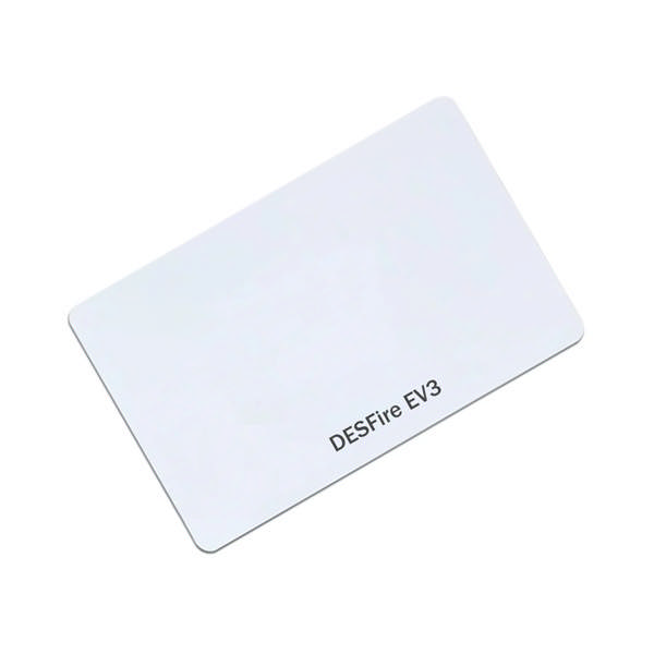 Plastic Card Mifare/Desfire EV3 2k, White PVC