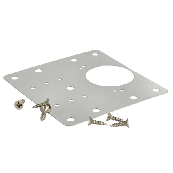 Cabinet Hinge Repair Plate SS430, 90x90x0,69mm, Incl. 6 Pcs