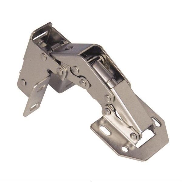 Concealed Caravan Hinge, Steel Nickel Plated, 170 Degree