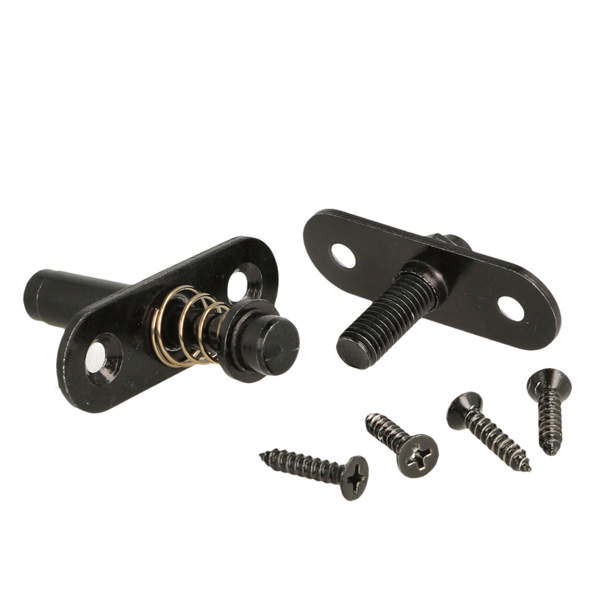 Invisible Pivot Hinge F/Slats, W/Spring Tention, Steel Black