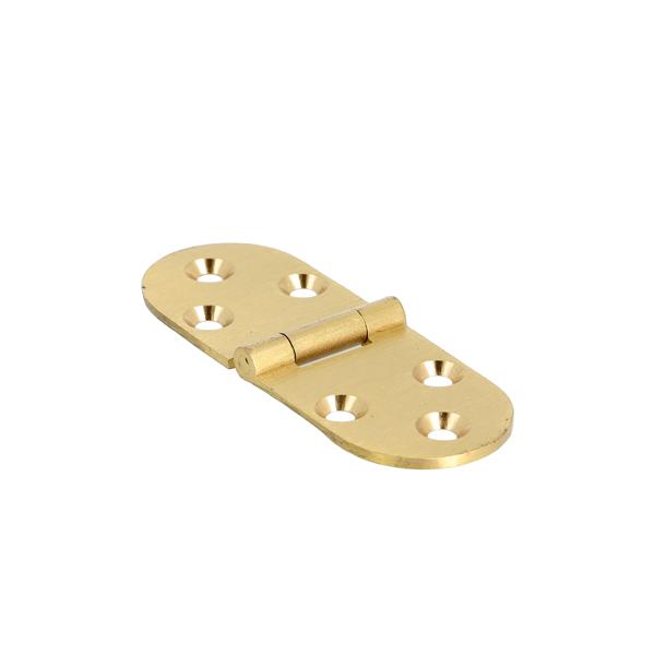 Flap Hinge, Brass, 30x80x2mm, Nickel Pl, W/CSK ø4,5mm Holes