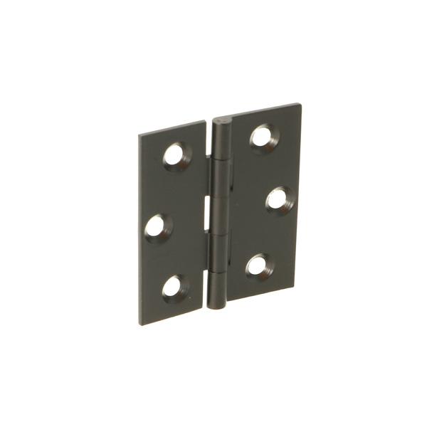 Butt Hinge, 40x35x1,4mm, Brass, Black Finish