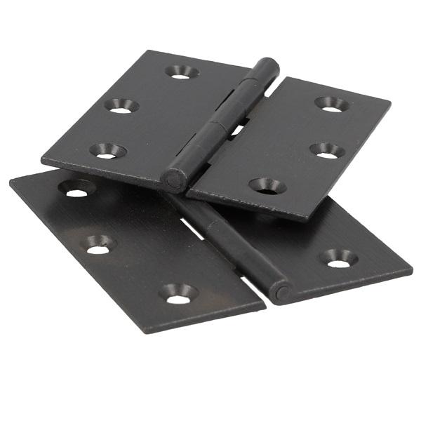 Butt Hinge, 60x50x1,8mm, Brass-Black Finish