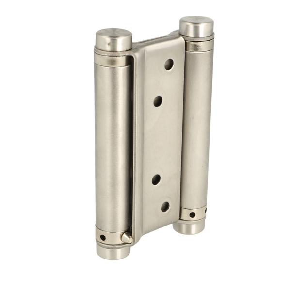 Saloon Door Double Action Spring Hinge, 102mm, SS304 Brushed