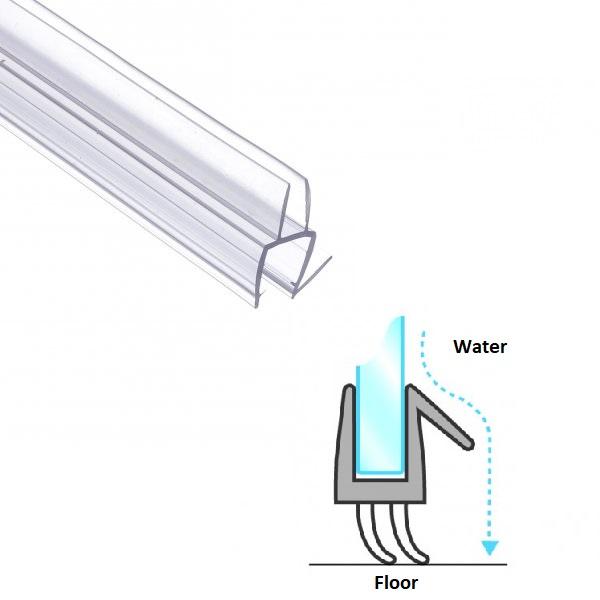 PVC Seal Glass To Floor, S-5707, 2,5 Mtr, F/10mm Glass