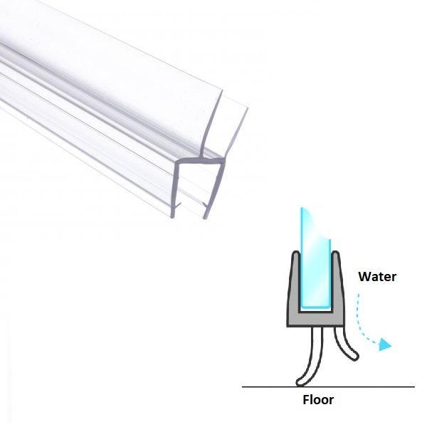 PVC Seal Glass To Floor, S-5722, 2,5 Mtr, F/10mm Glass